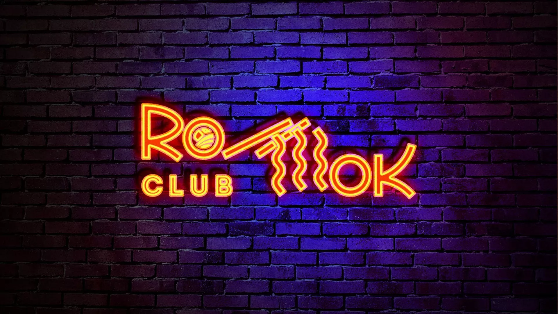 Разработка интерьерной вывески суши-бара «Roll Wok Club» в Абазе